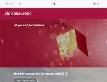 Tablet Screenshot of christmasworld.messefrankfurt.com