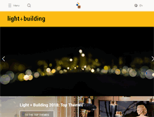 Tablet Screenshot of light-building.messefrankfurt.com