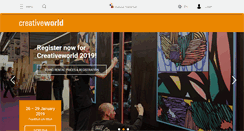 Desktop Screenshot of creativeworld.messefrankfurt.com