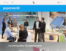 Tablet Screenshot of paperworld.messefrankfurt.com