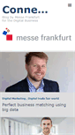 Mobile Screenshot of connected.messefrankfurt.com