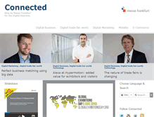 Tablet Screenshot of connected.messefrankfurt.com